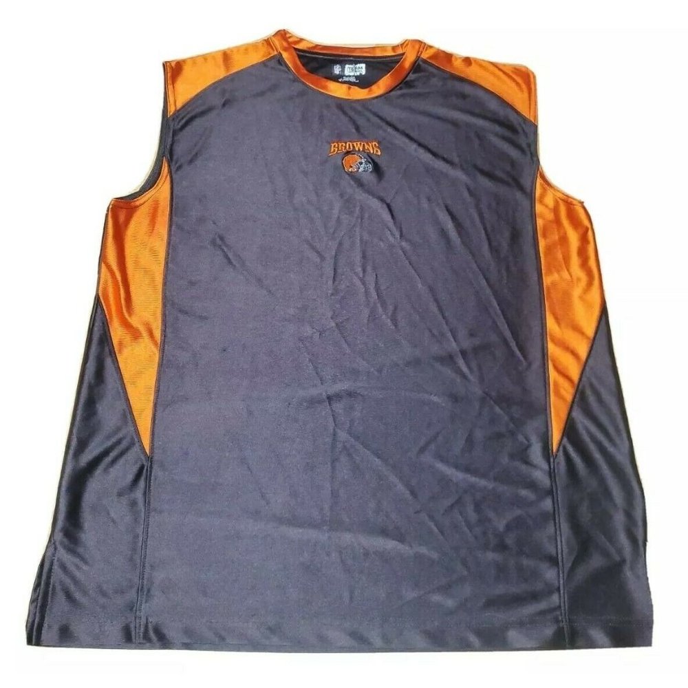 Browns NFL Team Apparel Tank Orange Brown 30.5 x 2